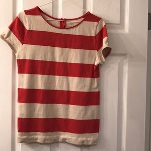 Cute pink and cream striped shirt